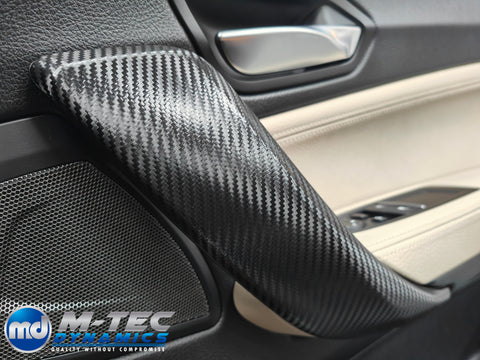 BMW F20 F21 F22 F23 LCI-2 INTERIOR TRIM SET - PREMIUM TEXTURED BLACK CARBON - WRAPPING SERVICE