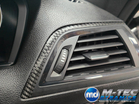 BMW F20 F21 F22 F23 LCI-2 INTERIOR TRIM SET - PREMIUM TEXTURED BLACK CARBON - WRAPPING SERVICE