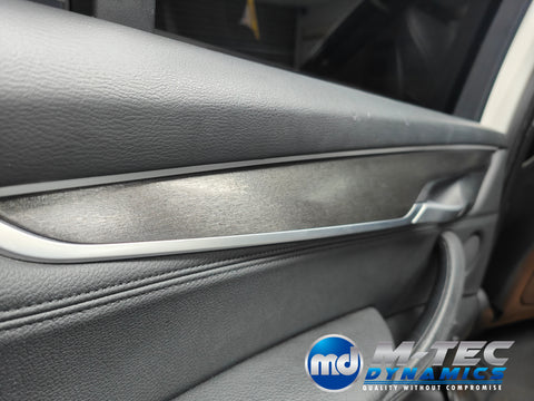 BMW X5 F15 INTERIOR TRIM SET WRAPPING SERVICE - BLACK BRUSHED ALUMINIUM