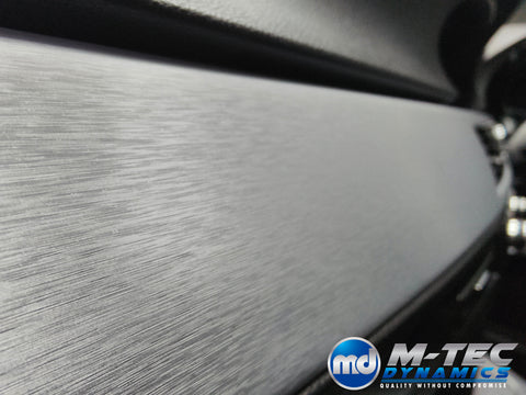 WRAPPING SERVICE - BMW E90 E91 E92 E93 INTERIOR TRIM SET - SILVER BRUSHED STEEL