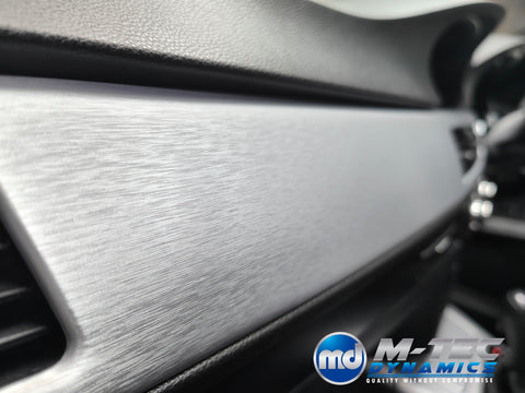 WRAPPING SERVICE - BMW E90 E91 E92 E93 INTERIOR TRIM SET - SILVER BRUSHED STEEL