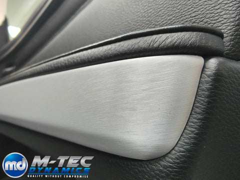 WRAPPING SERVICE - BMW E90 E91 E92 E93 INTERIOR TRIM SET - SILVER BRUSHED STEEL