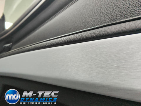 WRAPPING SERVICE - BMW E90 E91 E92 E93 INTERIOR TRIM SET - SILVER BRUSHED STEEL