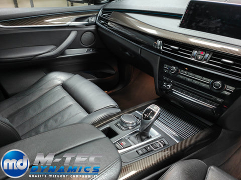 BMW X5 F15 INTERIOR TRIM SET WRAPPING SERVICE - HIGH GLOSS CARBON