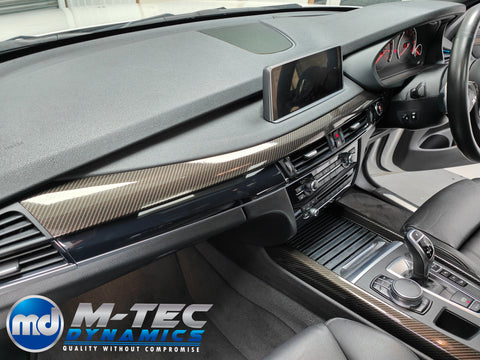 BMW X5 F15 INTERIOR TRIM SET WRAPPING SERVICE - HIGH GLOSS CARBON