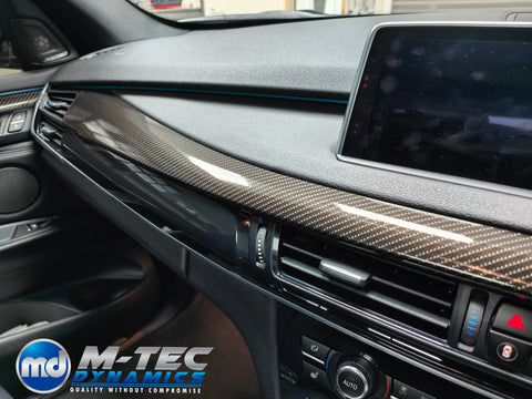 BMW X5 F15 INTERIOR TRIM SET WRAPPING SERVICE - HIGH GLOSS CARBON