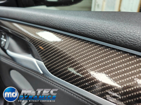 BMW X5 F15 INTERIOR TRIM SET WRAPPING SERVICE - HIGH GLOSS CARBON