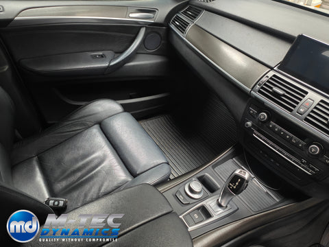 BMW X5 E70 / X6 E71 INTERIOR WRAPPING SERVICE - BLACK BRUSHED ALUMINIUM