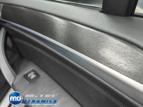 BMW X5 E70 / X6 E71 INTERIOR WRAPPING SERVICE - BLACK BRUSHED ALUMINIUM