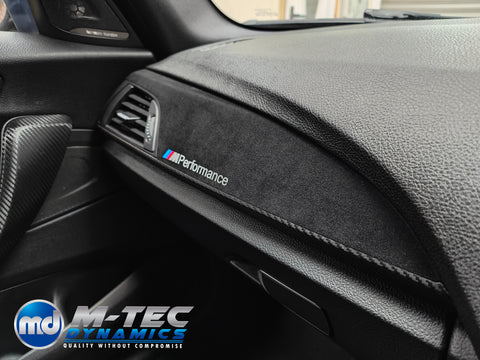 WRAPPING SERVICE - BMW F2X INTERIOR TRIM SET - PERFORMANCE STYLE / DEEP TEXTURED GLOSSY CARBON (MTD-TEX) - F20 F21 F22 F23