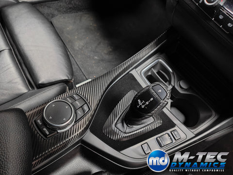 WRAPPING SERVICE - BMW F2X INTERIOR TRIM SET - PERFORMANCE STYLE / DEEP TEXTURED GLOSSY CARBON (MTD-TEX) - F20 F21 F22 F23