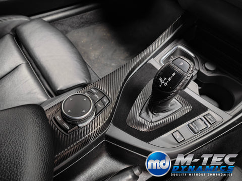 WRAPPING SERVICE - BMW F2X INTERIOR TRIM SET - PERFORMANCE STYLE / DEEP TEXTURED GLOSSY CARBON (MTD-TEX) - F20 F21 F22 F23