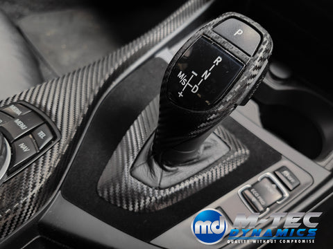 WRAPPING SERVICE - BMW F2X INTERIOR TRIM SET - PERFORMANCE STYLE / DEEP TEXTURED GLOSSY CARBON (MTD-TEX) - F20 F21 F22 F23