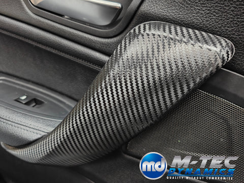 WRAPPING SERVICE - BMW F2X INTERIOR TRIM SET - PERFORMANCE STYLE / DEEP TEXTURED GLOSSY CARBON (MTD-TEX) - F20 F21 F22 F23