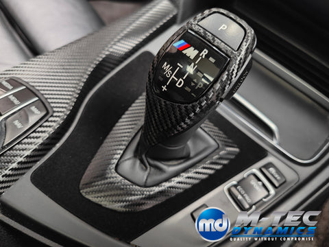 WRAPPING SERVICE - BMW F3X INTERIOR TRIM SET - PERFORMANCE STYLE / DEEP TEXTURED GLOSSY CARBON (MTD-TEX) F30 F31 F32 F33 F36