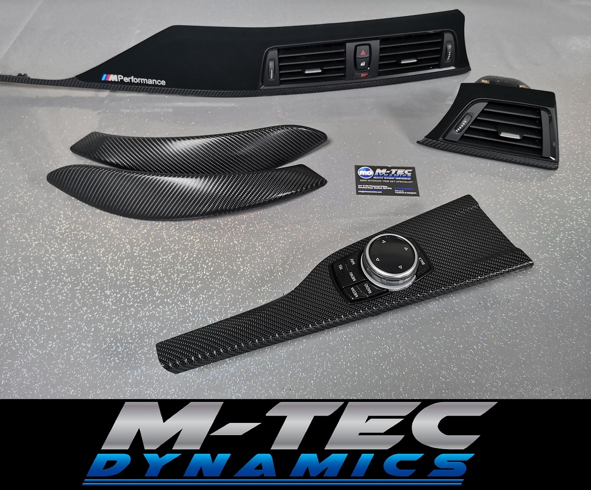 BMW F32 COUPE PERFORMANCE STYLE INTERIOR TRIM SET - 4D CARBON