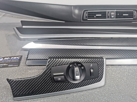 BMW F10 F11 M5 4D BLACK CARBON INTERIOR TRIM