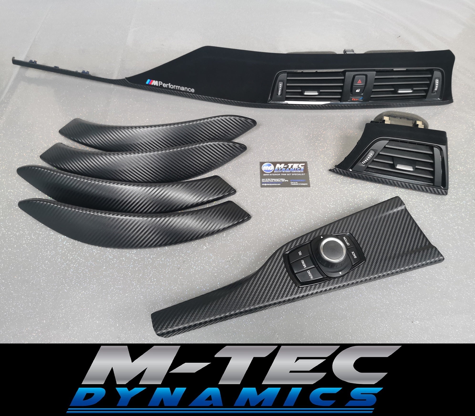 BMW F30 F31 F36 F80 PERFORMANCE STYLE TRIM SET - 3D CARBON – M-Tec Dynamics