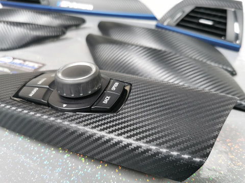 BMW F20 INTERIOR TRIM SET - 3D CARBON / BLUE ACCENT