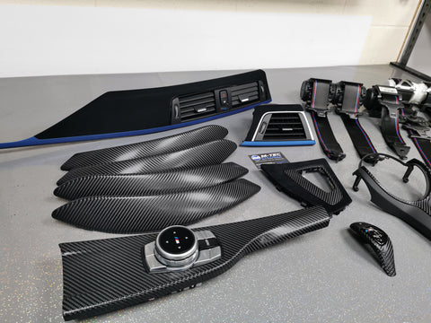 BMW F30 F31 F32 CUSTOM INTERIOR TRIM SET & SEAT BELT PACKAGE (COMPETITION)