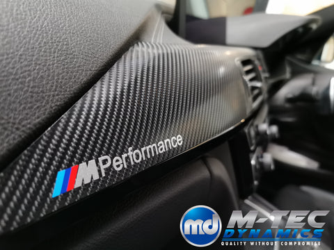 BMW F33 F83 M4 CONVERTIBLE INTERIOR TRIM SET - 4D CARBON / BLACK ACCENT