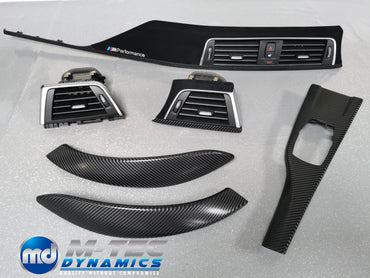 BMW F32 COUPE F82 M4 LCI PERFORMANCE STYLE INTERIOR TRIM SET - 4D CARBON