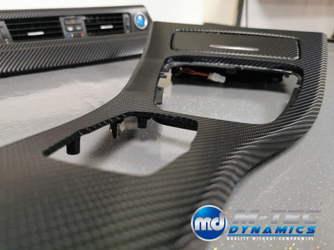 BMW E92 CIC BLACK 4D CARBON INTERIOR TRIM SET LCI I-DRIVE