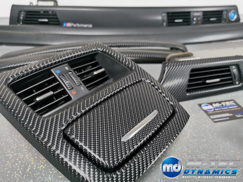 BMW E93 CONVERTIBLE 4D BLACK CARBON INTERIOR TRIM SET