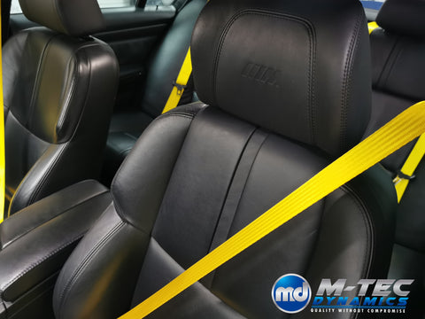 BMW 3-SERIES E92 COUPE (M3) YELLOW FRONT & REAR SEAT BELT SET