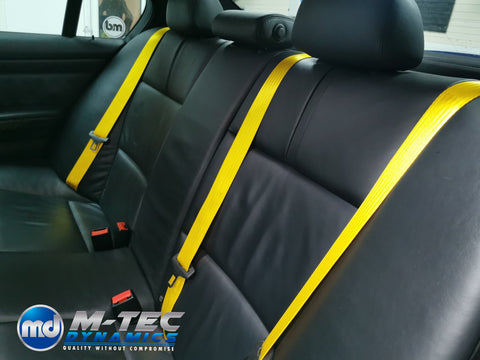 BMW 3-SERIES E92 COUPE (M3) YELLOW FRONT & REAR SEAT BELT SET