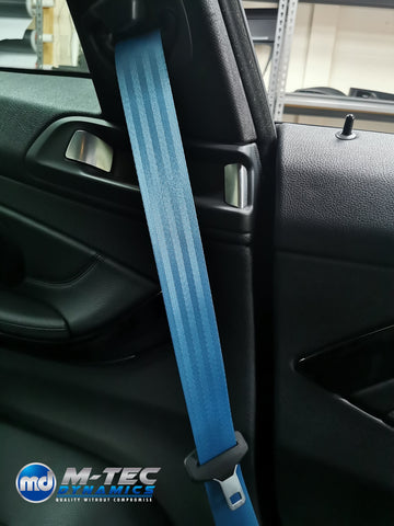 BMW 4-SERIES F32 / F82 M4 COUPE LIGHT BLUE FRONT SEAT BELT SET