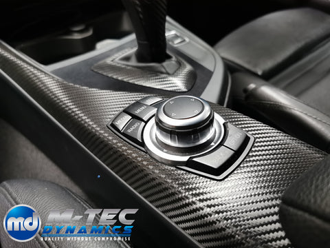 WRAPPING SERVICE - BMW F2X INTERIOR TRIM SET - PERFORMANCE STYLE / DEEP TEXTURED GLOSSY CARBON (MTD-TEX) - F20 F21 F22 F23