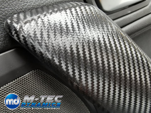 WRAPPING SERVICE - BMW F2X INTERIOR TRIM SET - PERFORMANCE STYLE / DEEP TEXTURED GLOSSY CARBON (MTD-TEX) - F20 F21 F22 F23