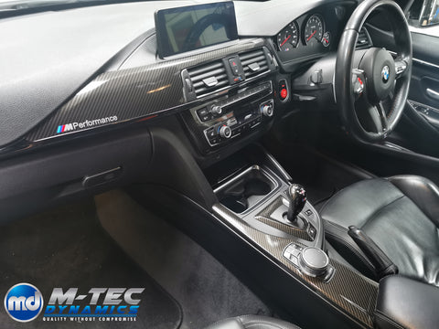 WRAPPING SERVICE - BMW M3 / M4 INTERIOR TRIM SET - HIGH GLOSS CARBON (MTD-HG) - F80 F82