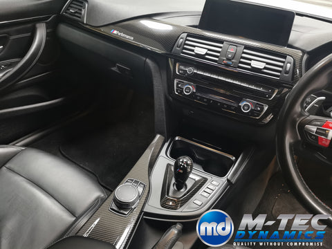 WRAPPING SERVICE - BMW M3 / M4 INTERIOR TRIM SET - HIGH GLOSS CARBON (MTD-HG) - F80 F82